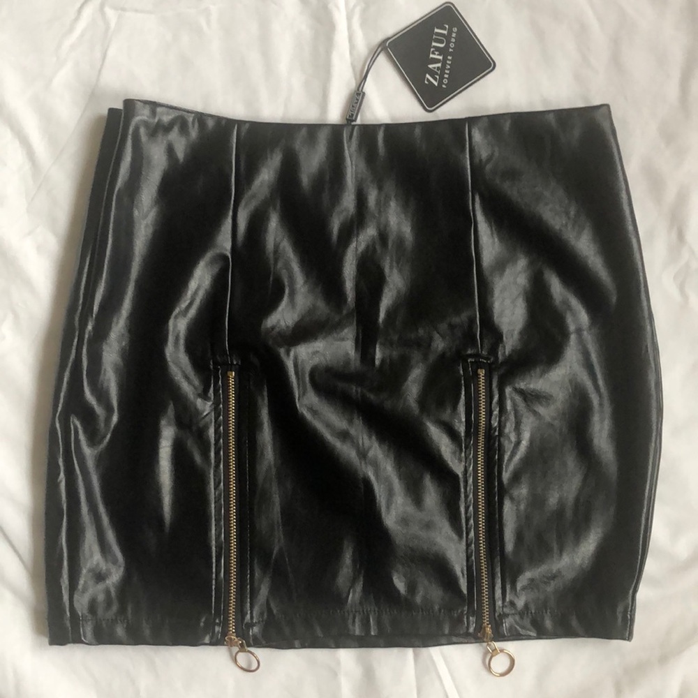 Women’s, Mini Skirts, Zayful, Large (8), Black